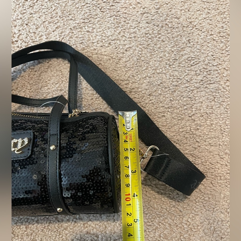 JUICY COUTURE Queen of Everything Sequin Trending Y2k Mini Barrel Crossbody Bag - Picture 7 of 8